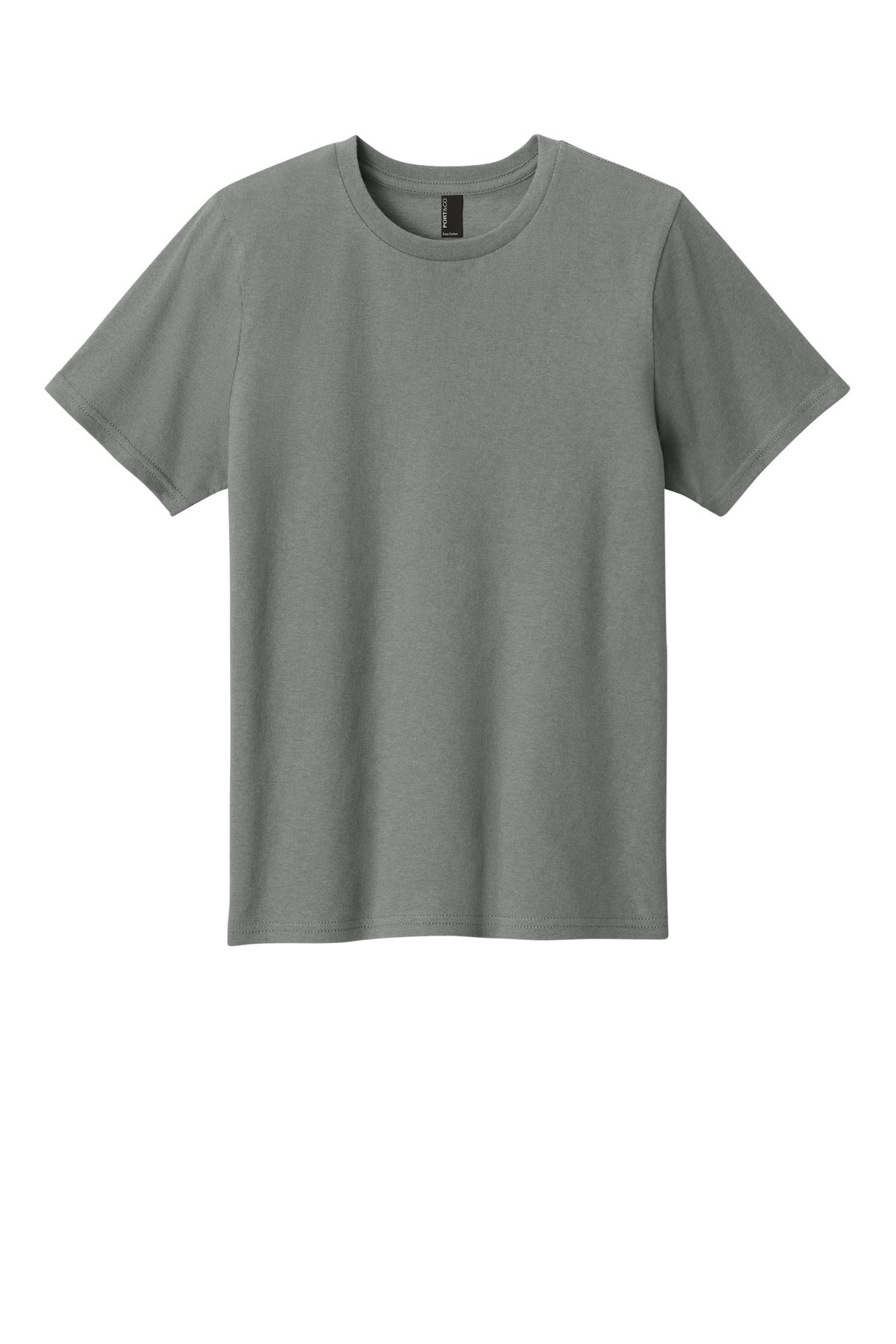 Port & Co Youth Easy Cotton Tee - Medium Grey
