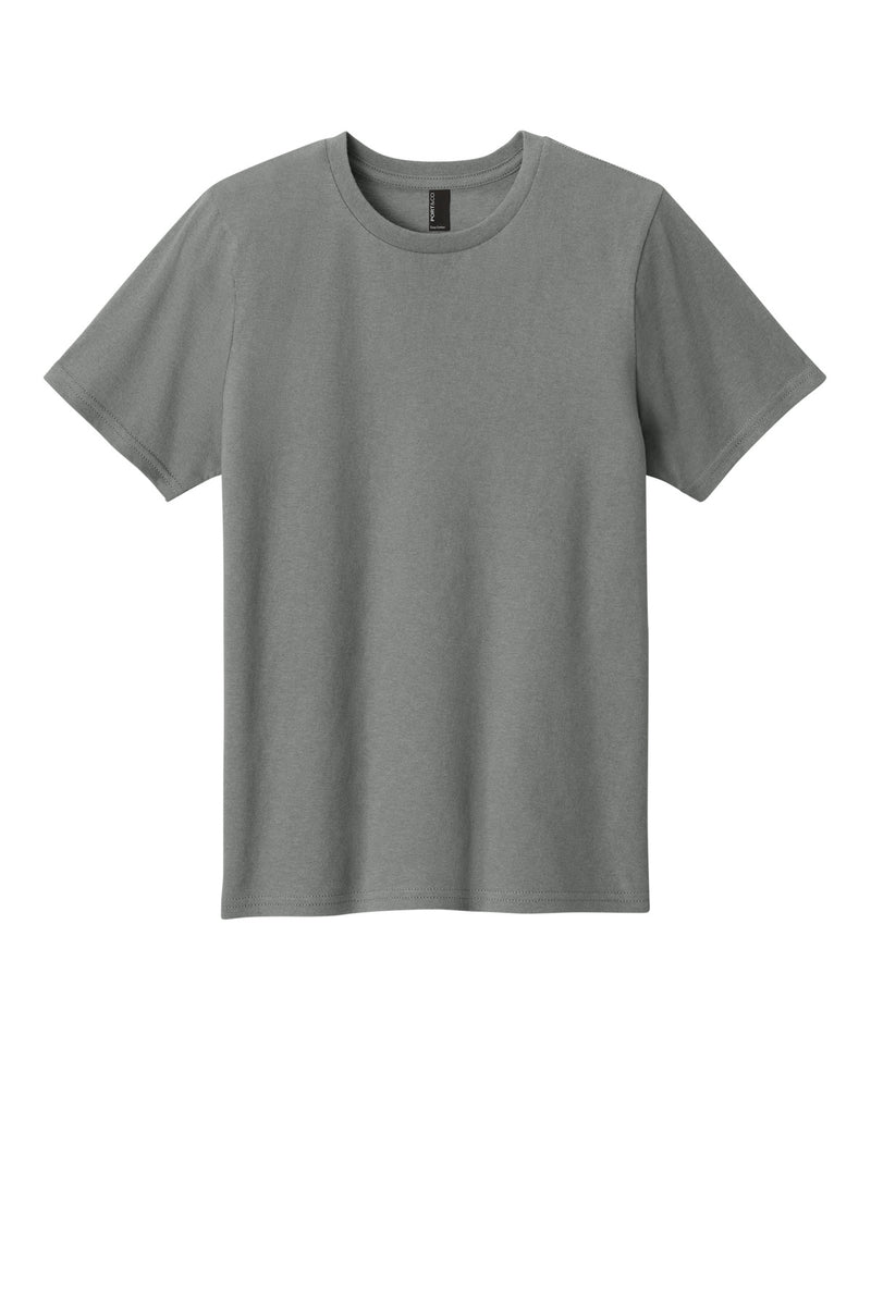 Port & Co Youth Easy Cotton Tee - Medium Grey
