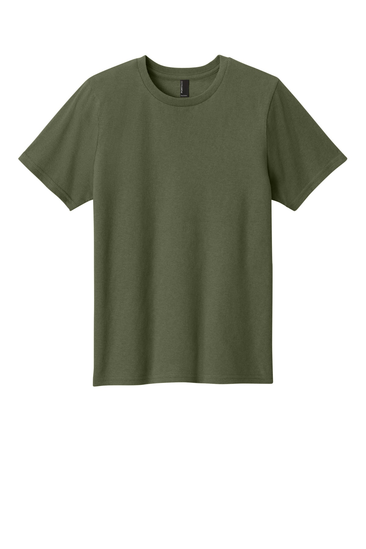 Port & Co Youth Easy Cotton Tee - Olive Drab Green