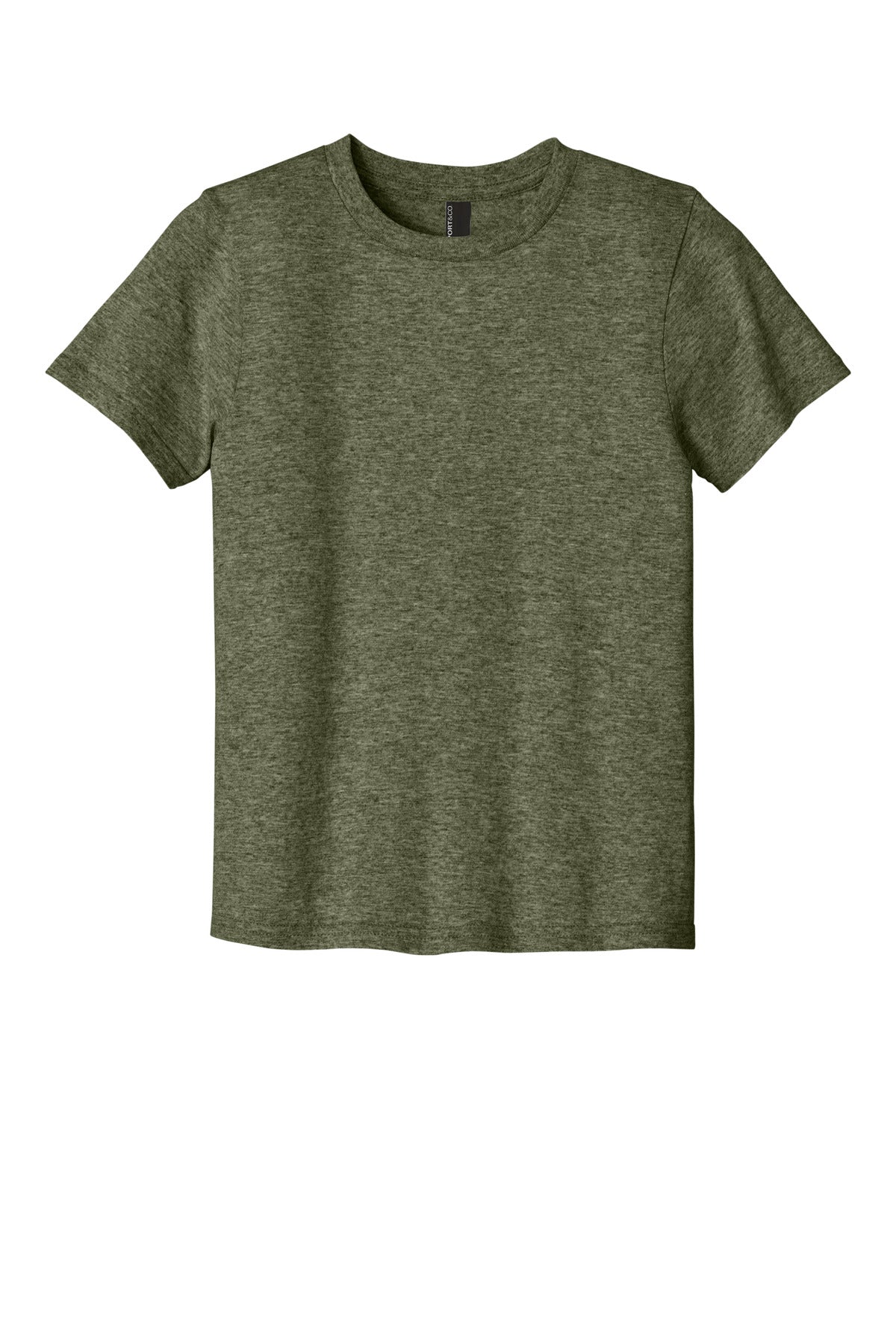 Port & Co Youth Easy Cotton Tee - Olive Drab Green Heather