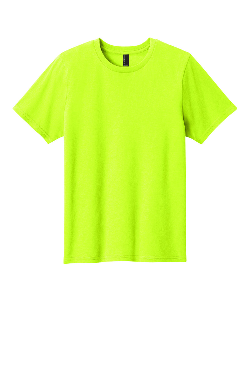 Port & Co Youth Easy Cotton Tee - S. Green