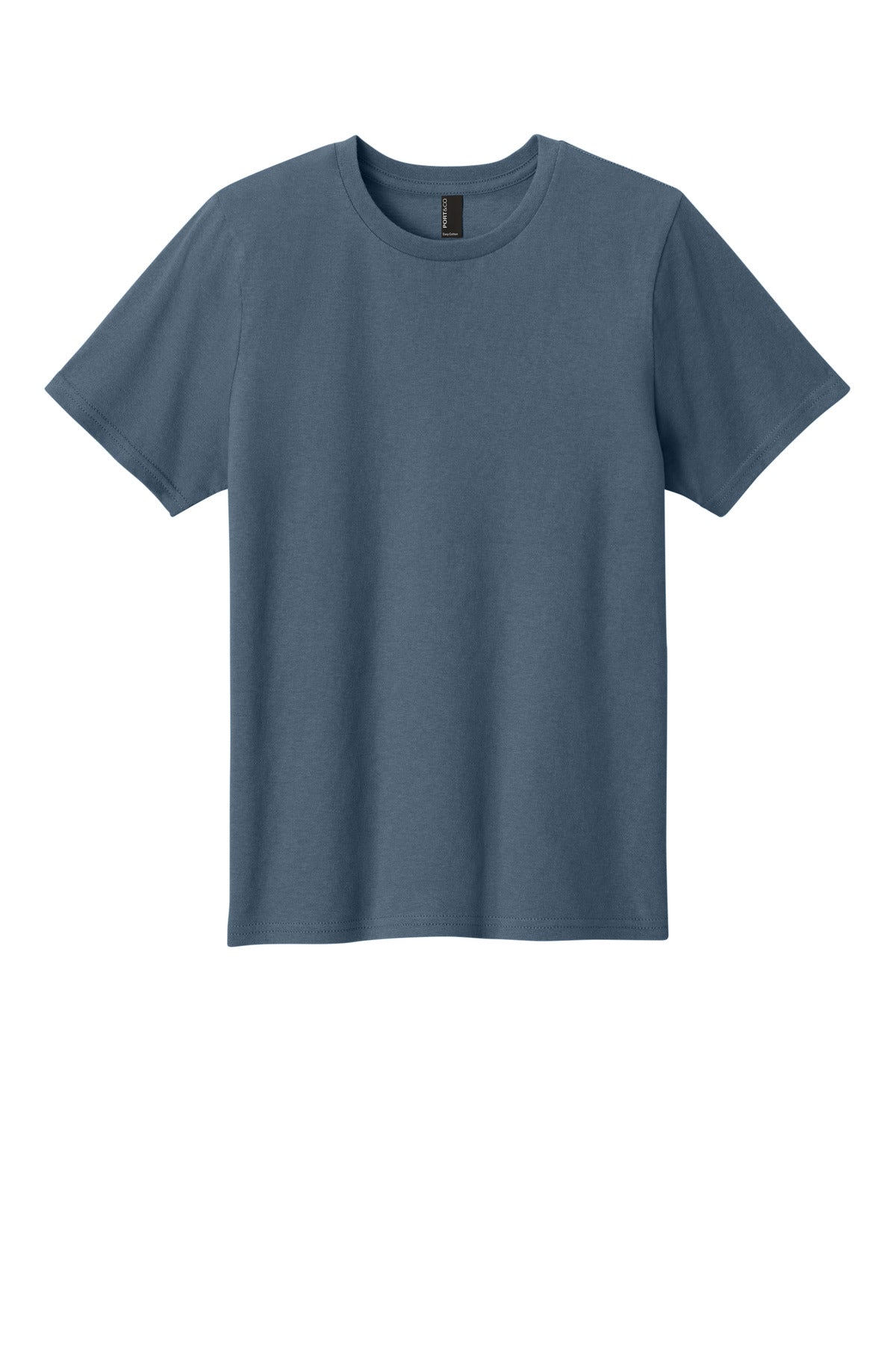 Port & Co Youth Easy Cotton Tee - Steel Blue
