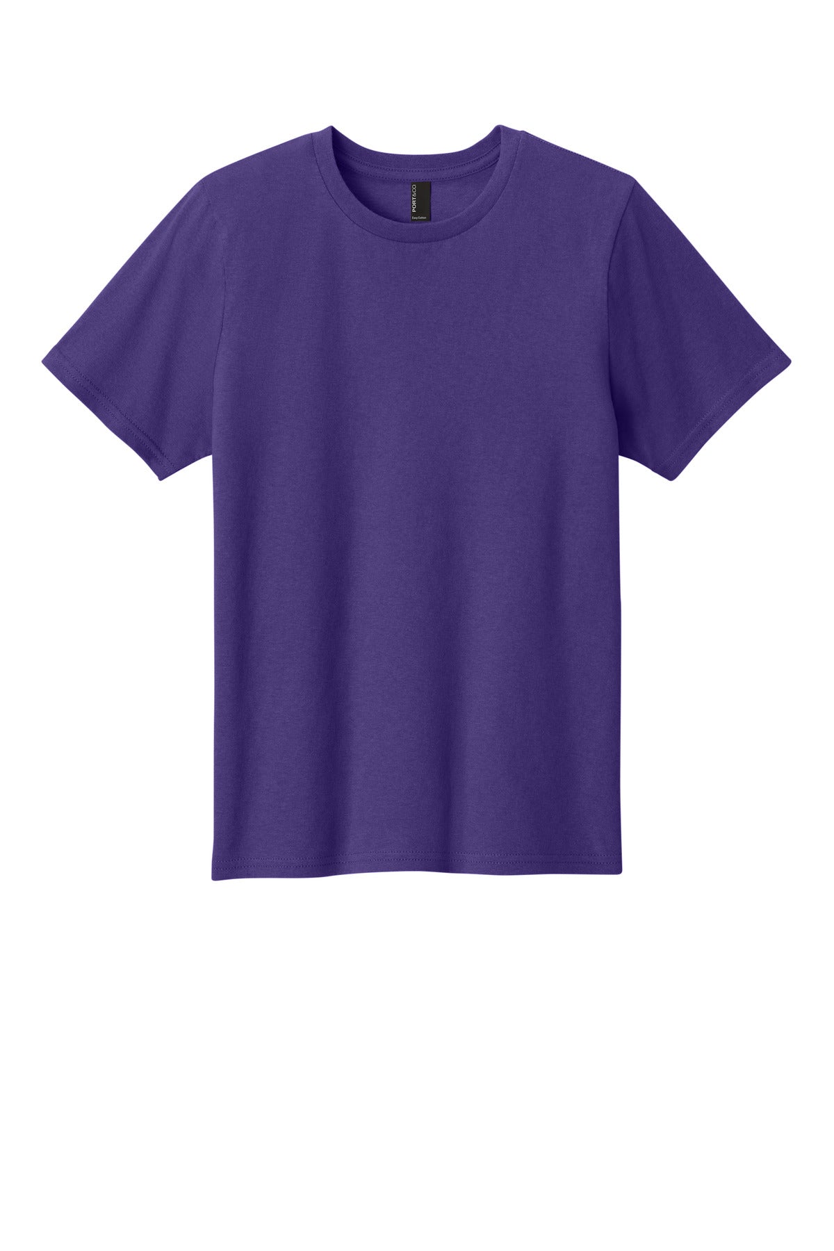 Port & Co Youth Easy Cotton Tee - Team Purple