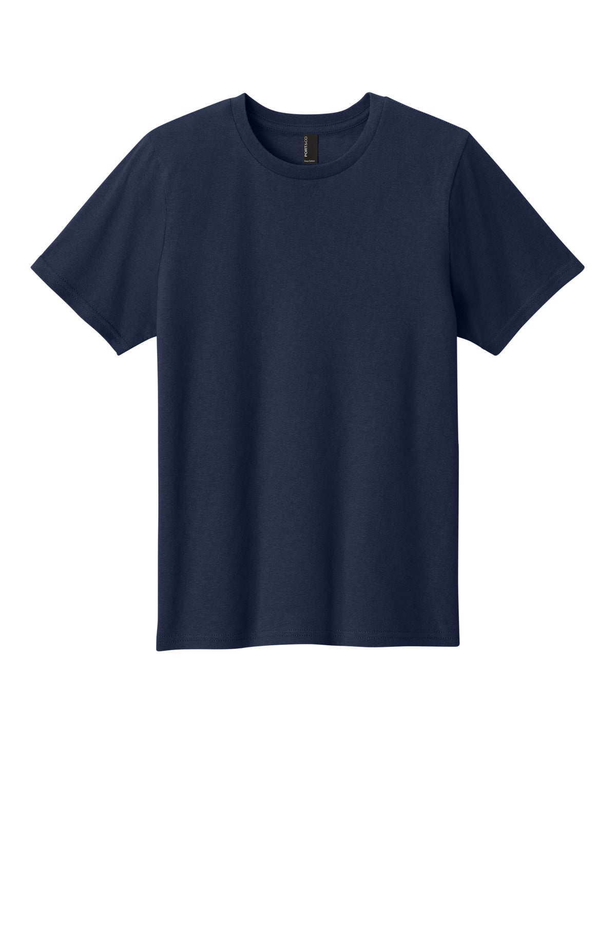 Port & Co Youth Easy Cotton Tee - True Navy