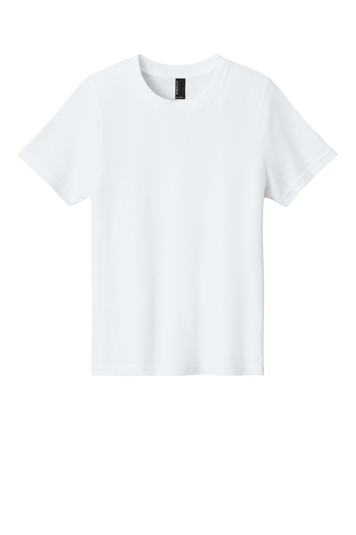 Port & Co Youth Easy Cotton Tee - White