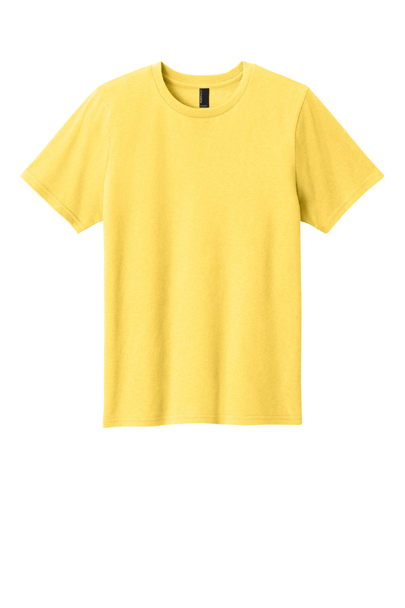 Port & Co Youth Easy Cotton Tee - Yellow