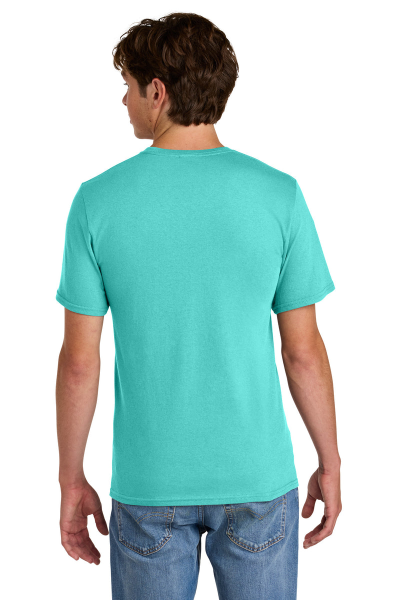 Port & Co Easy Cotton Tee - Aqua
