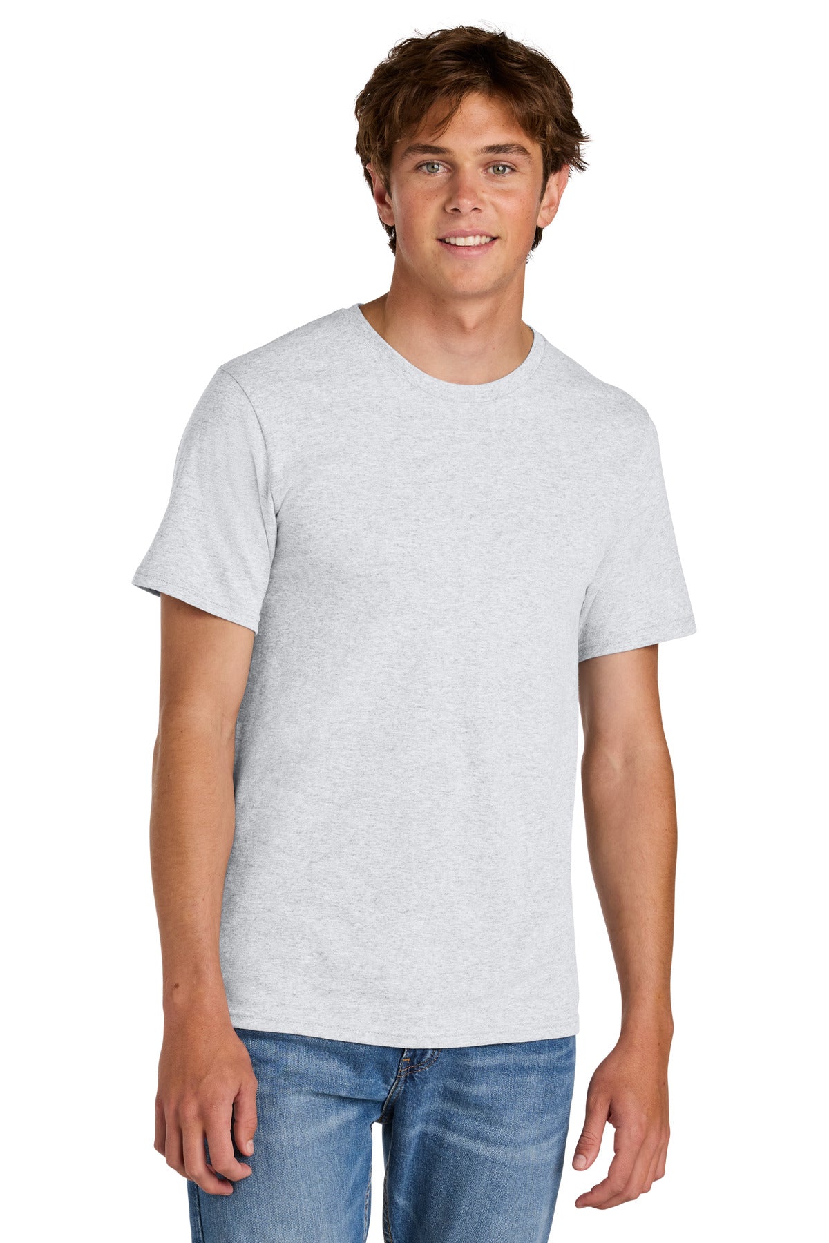 Port & Co Easy Cotton Tee - Ash