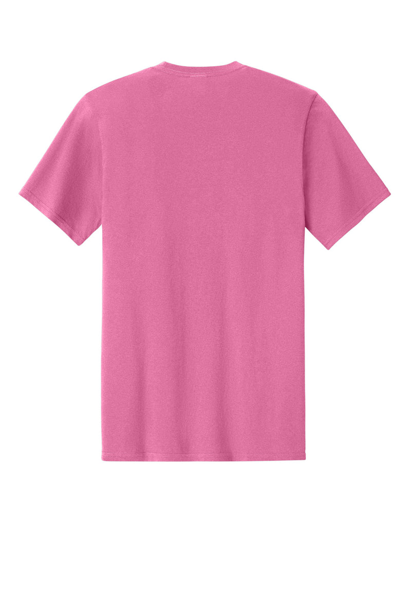 Port & Co Easy Cotton Tee - Awareness Pink