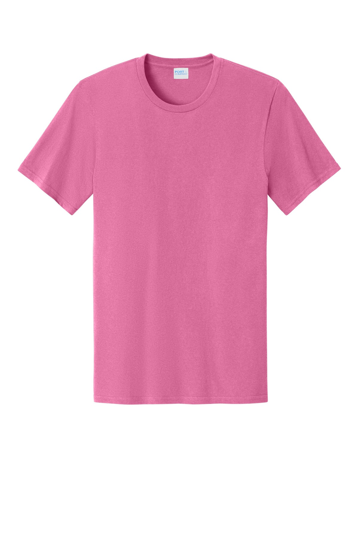 Port & Co Easy Cotton Tee - Awareness Pink