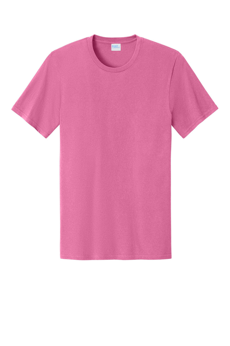 Port & Co Easy Cotton Tee - Awareness Pink