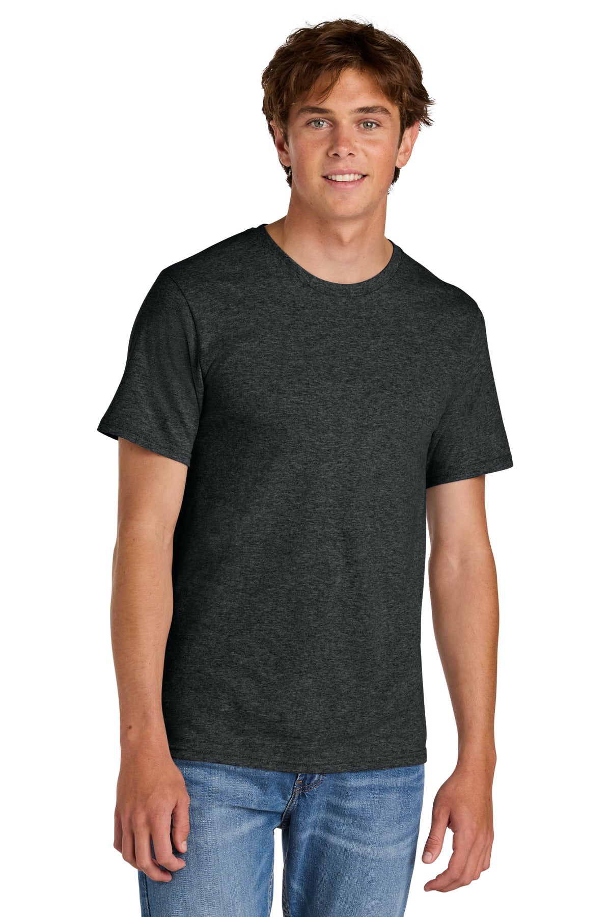 Port & Co Easy Cotton Tee - Black Heather