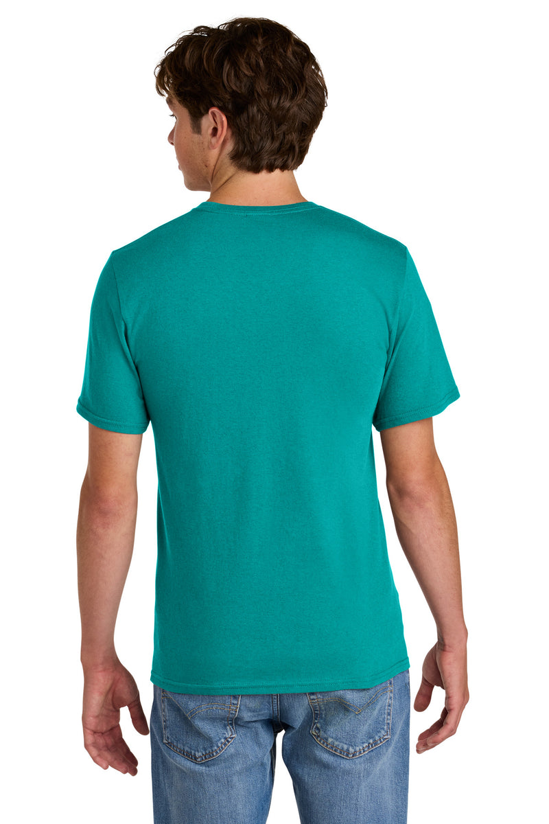 Port & Co Easy Cotton Tee - Bright Aqua