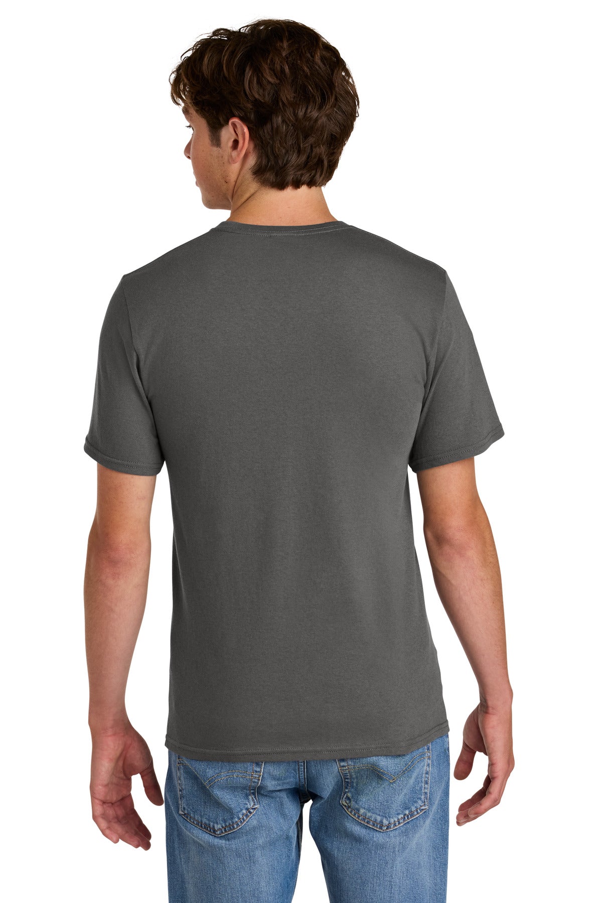 Port & Co Easy Cotton Tee - Charcoal