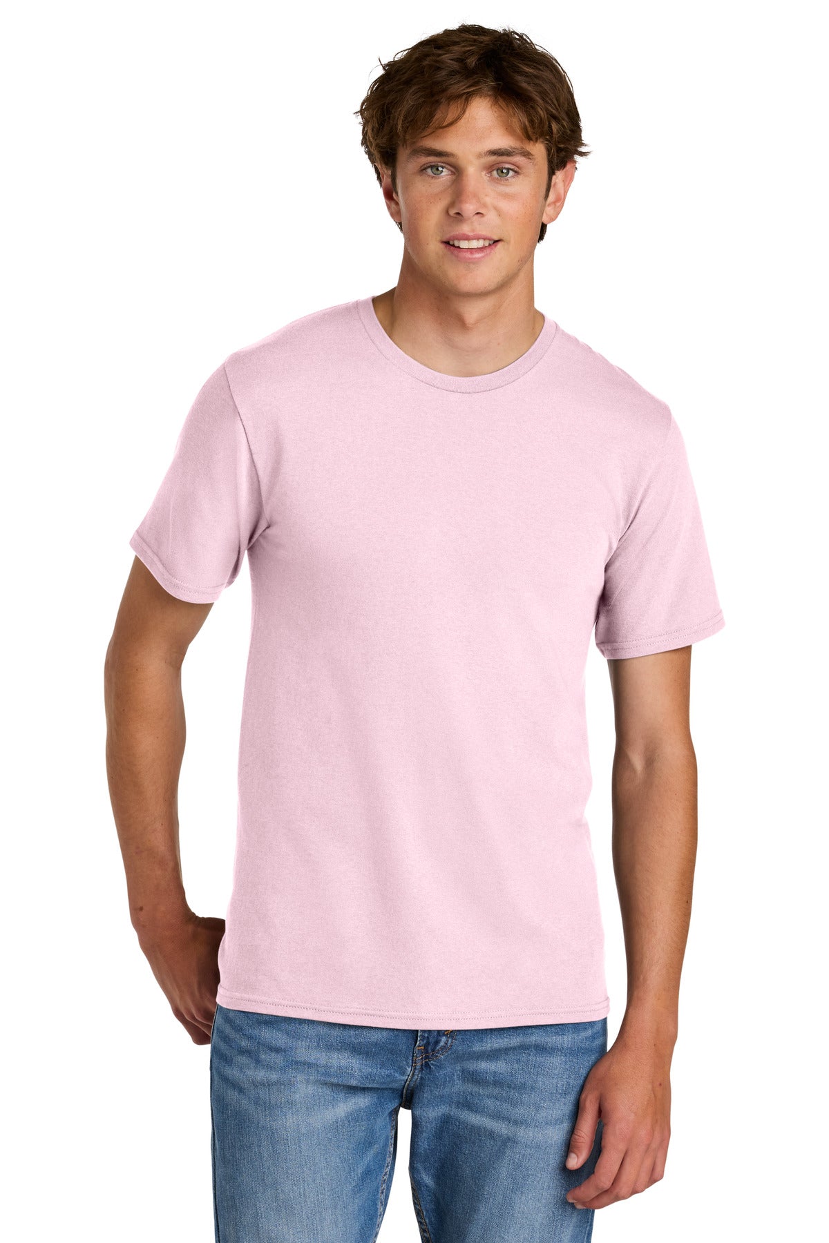 Port & Co Easy Cotton Tee - Cherry Blossom
