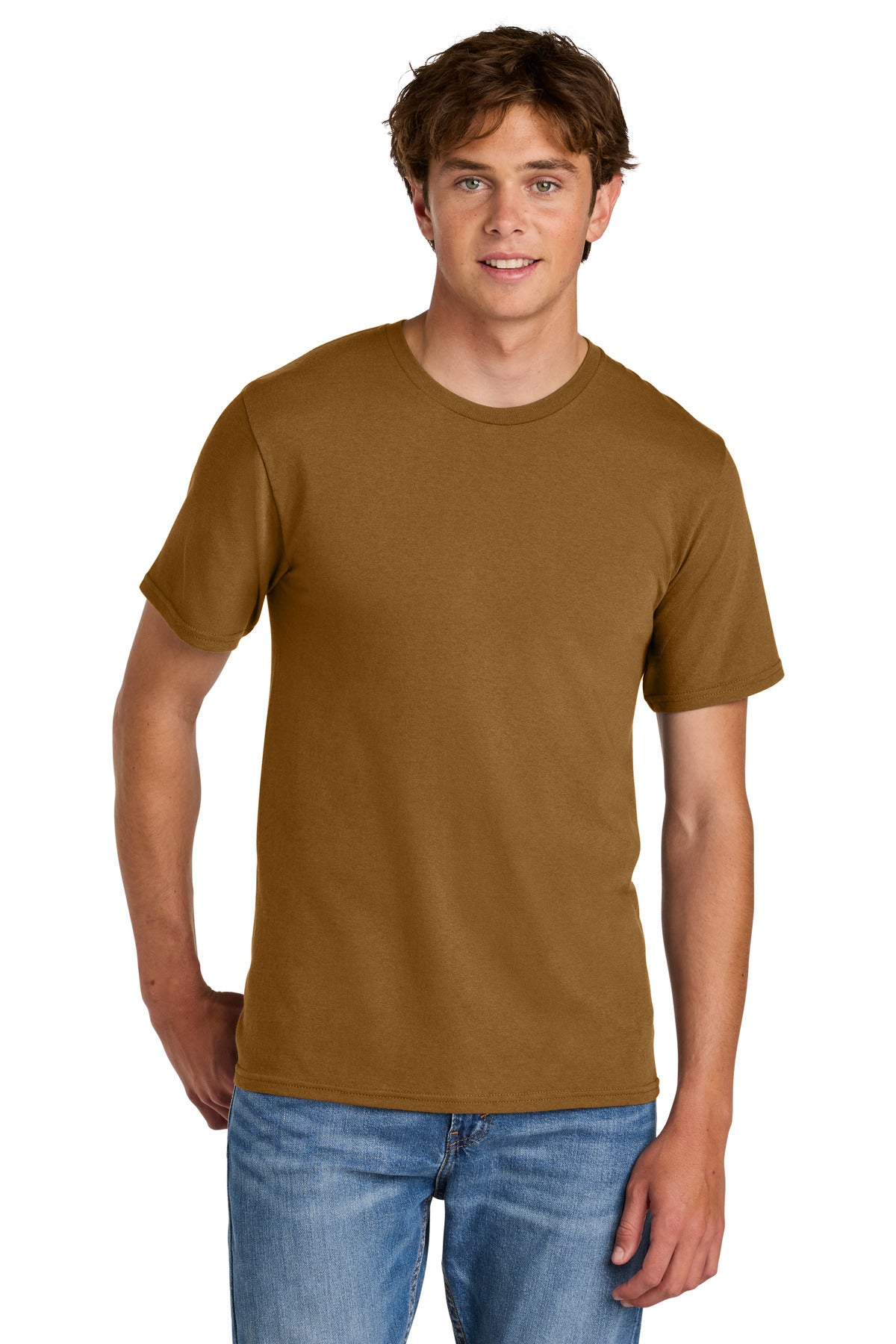 Port & Co Easy Cotton Tee - Duck Brown