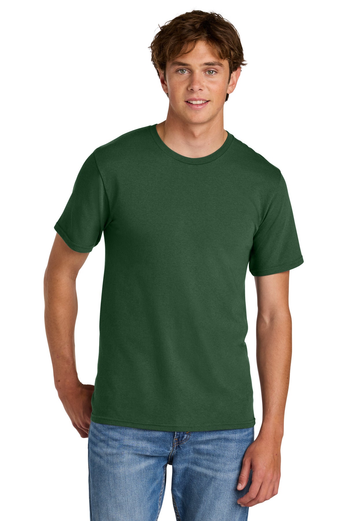 Port & Co Easy Cotton Tee - Forest Green