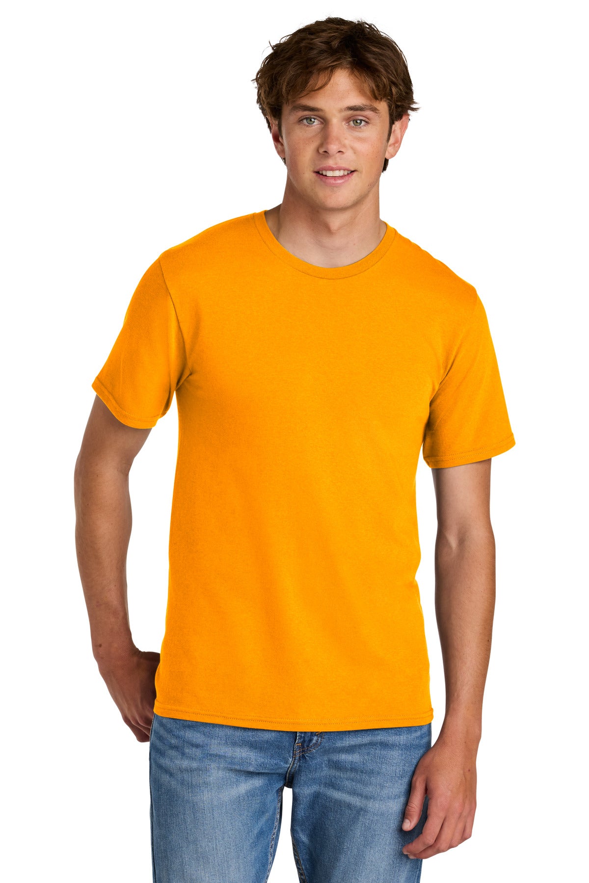 Port & Co Easy Cotton Tee - Gold
