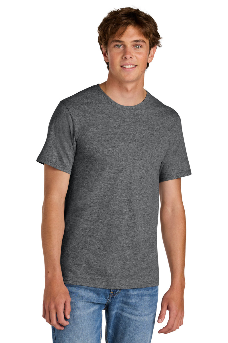 Port & Co Easy Cotton Tee - Graphite Heather