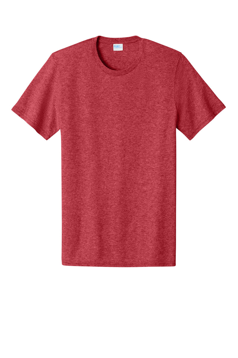 Port & Co Easy Cotton Tee - Heather Red