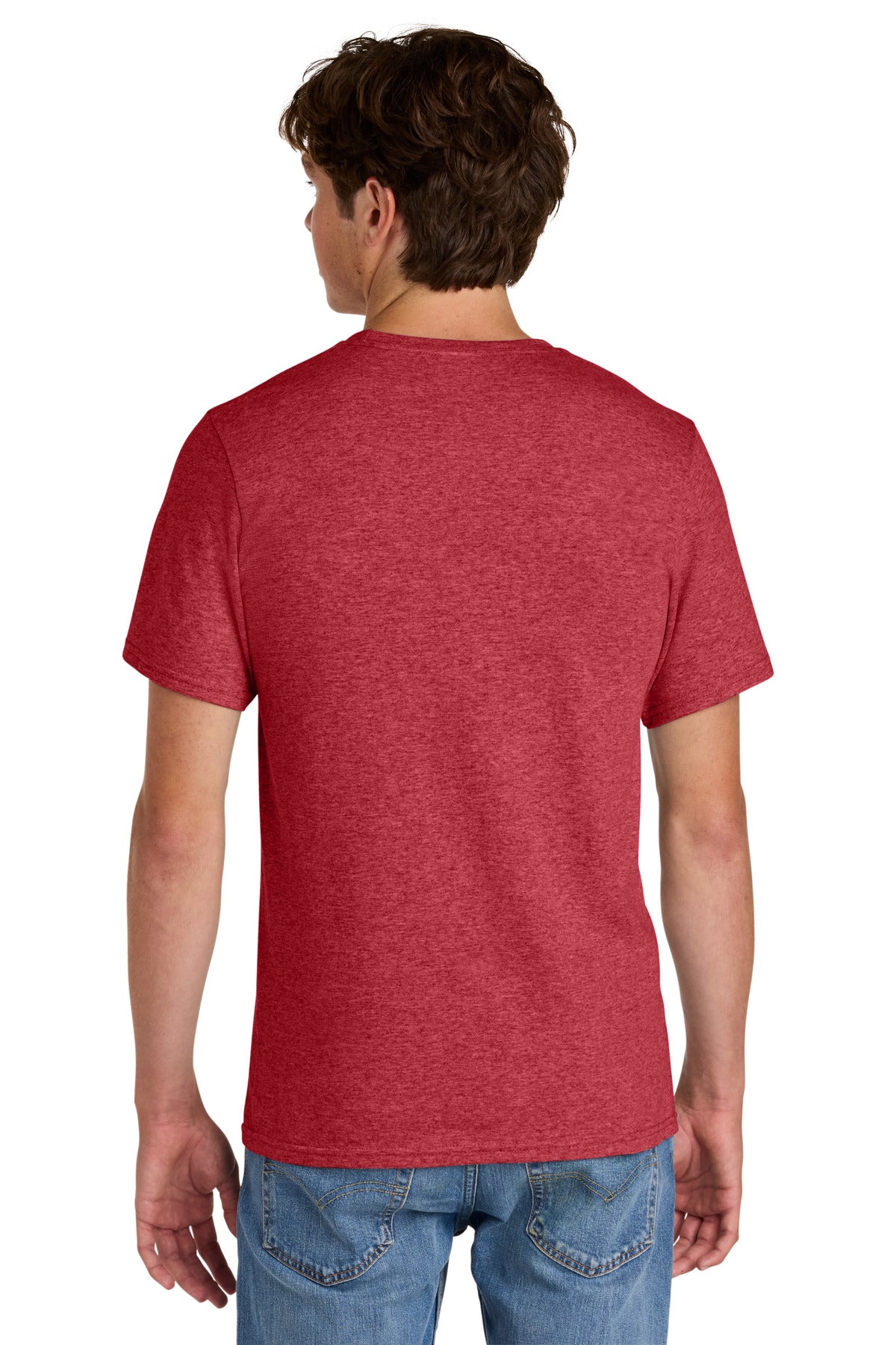 Port & Co Easy Cotton Tee - Heather Red