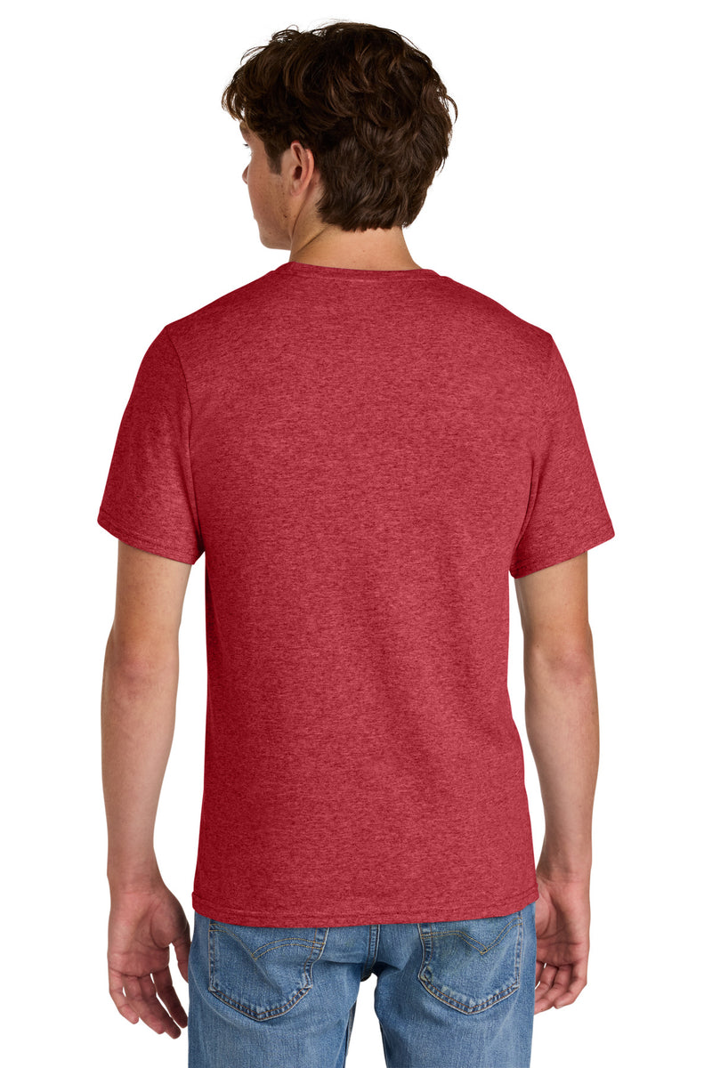 Port & Co Easy Cotton Tee - Heather Red
