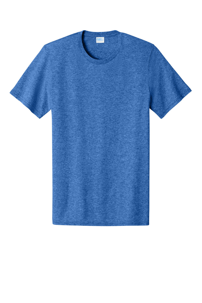 Port & Co Easy Cotton Tee - Heather Royal