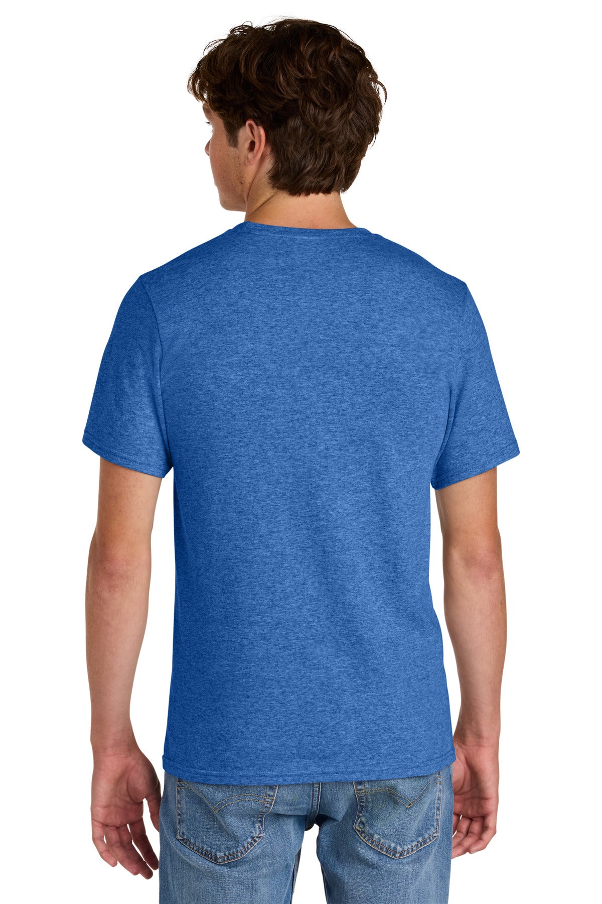 Port & Co Easy Cotton Tee - Heather Royal