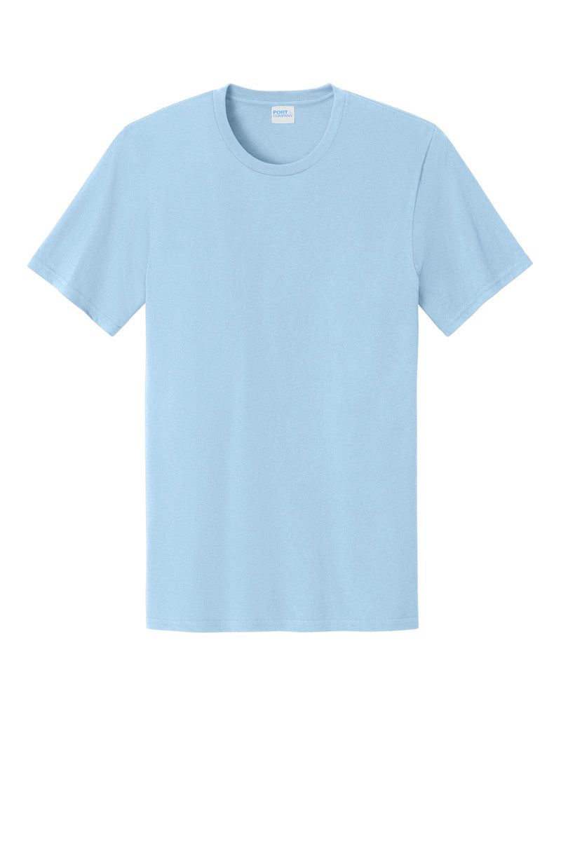 Port & Co Easy Cotton Tee - Ice Blue