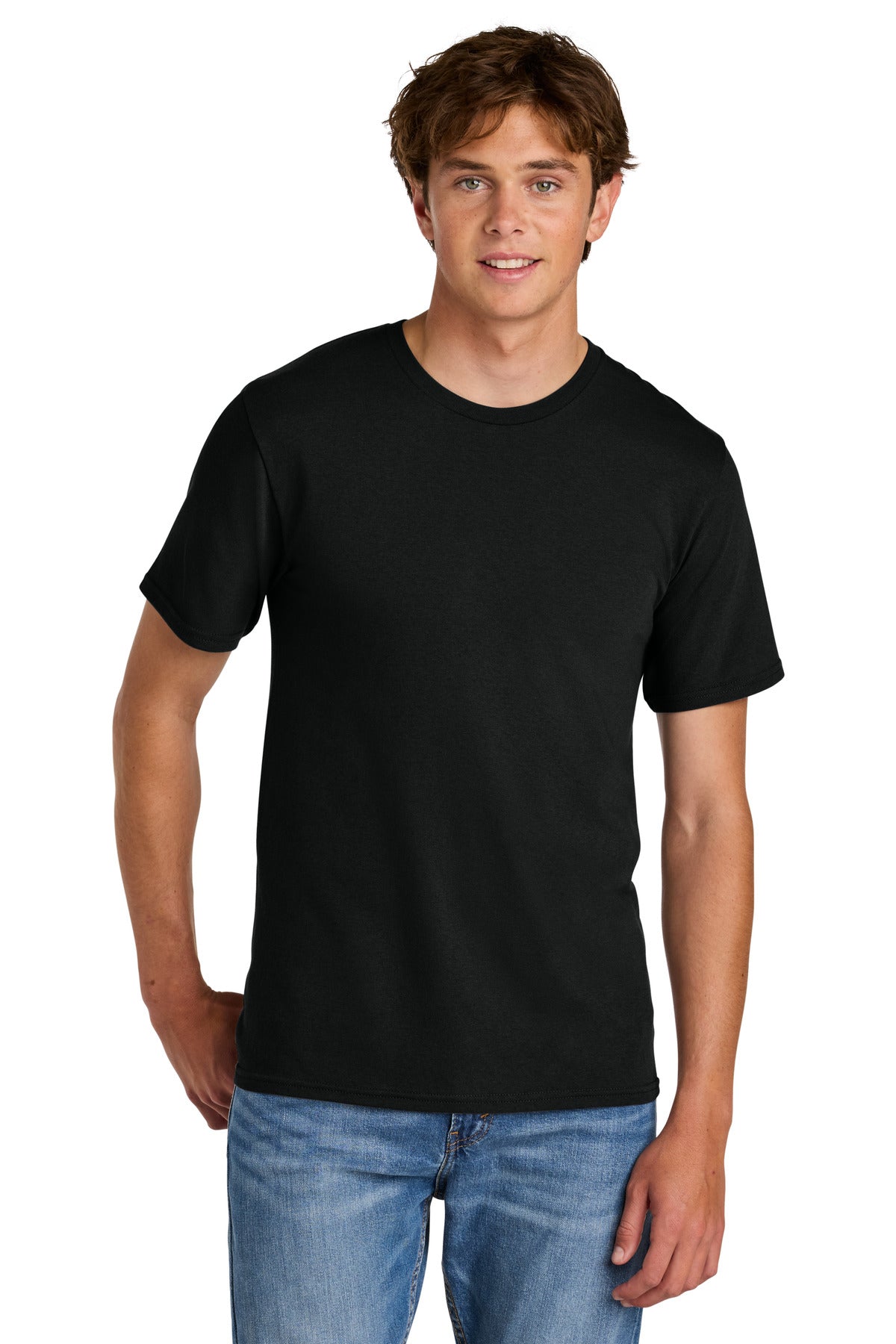 Port & Co Easy Cotton Tee - Jet Black