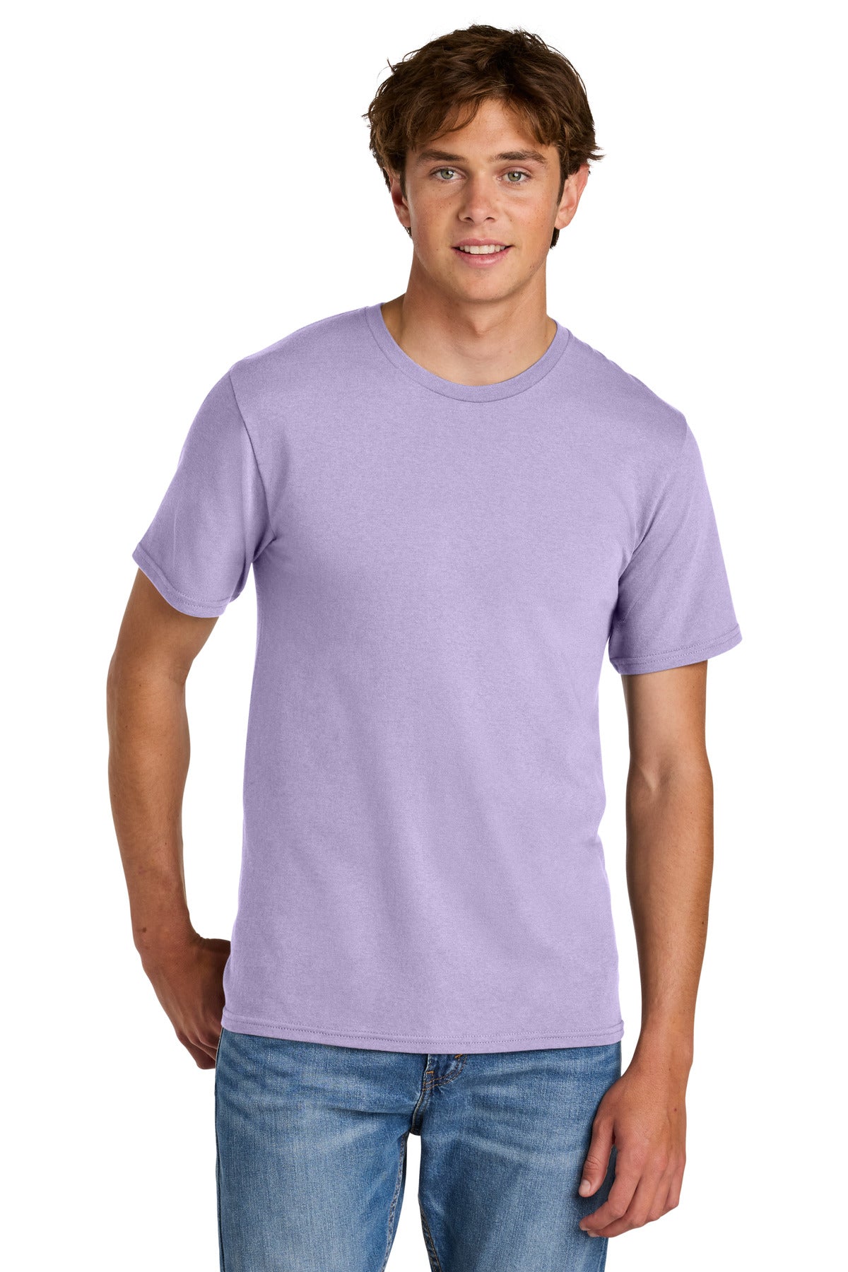 Port & Co Easy Cotton Tee - Lavender