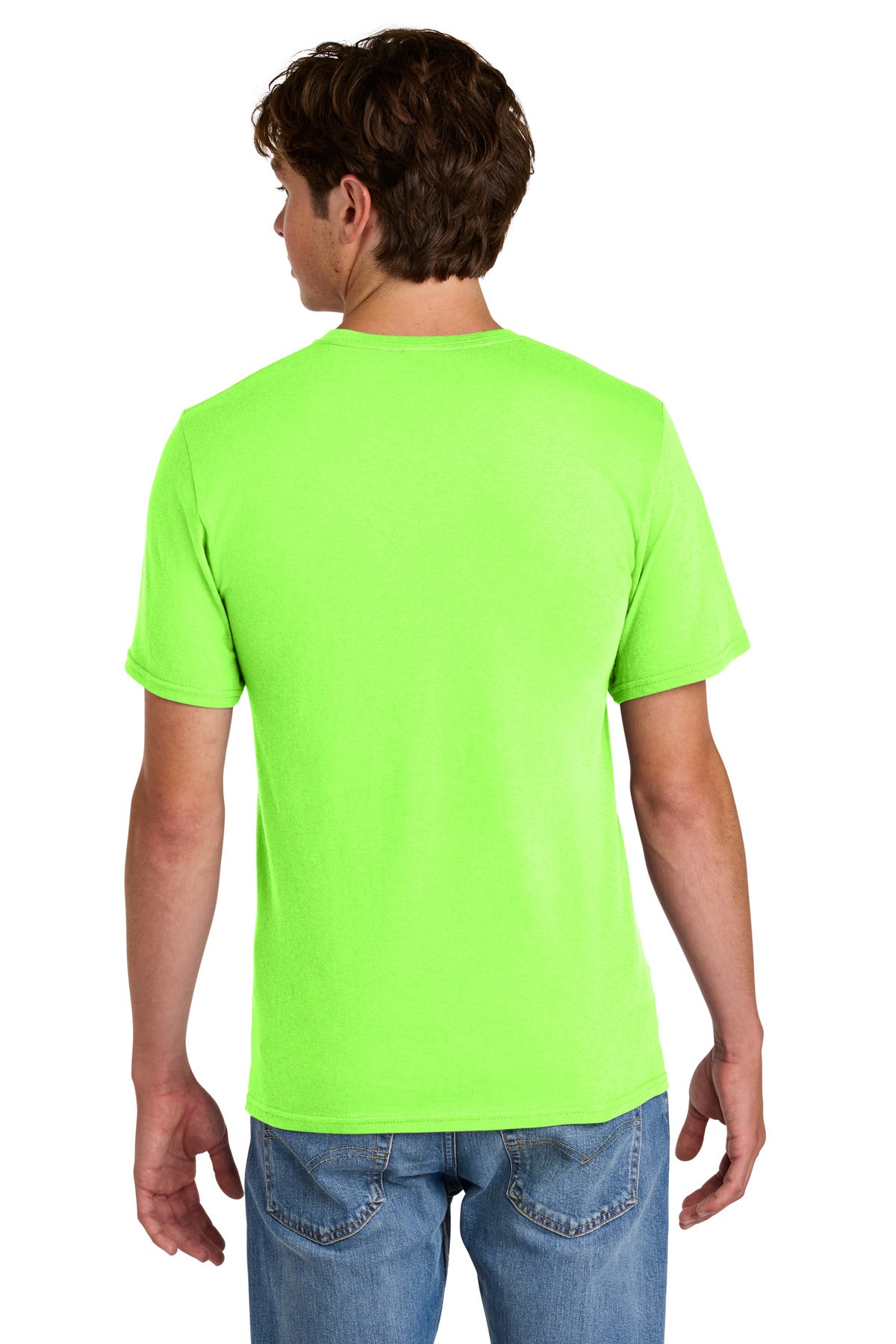 Port & Co Easy Cotton Tee - Neon Green