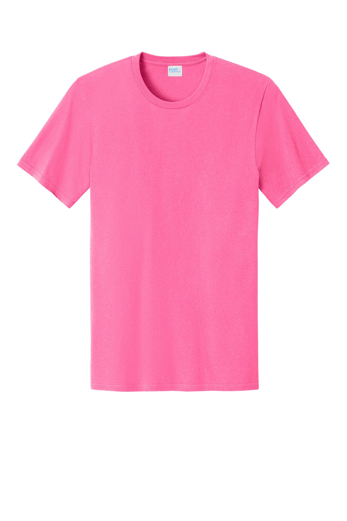 Port & Co Easy Cotton Tee - Neon Pink