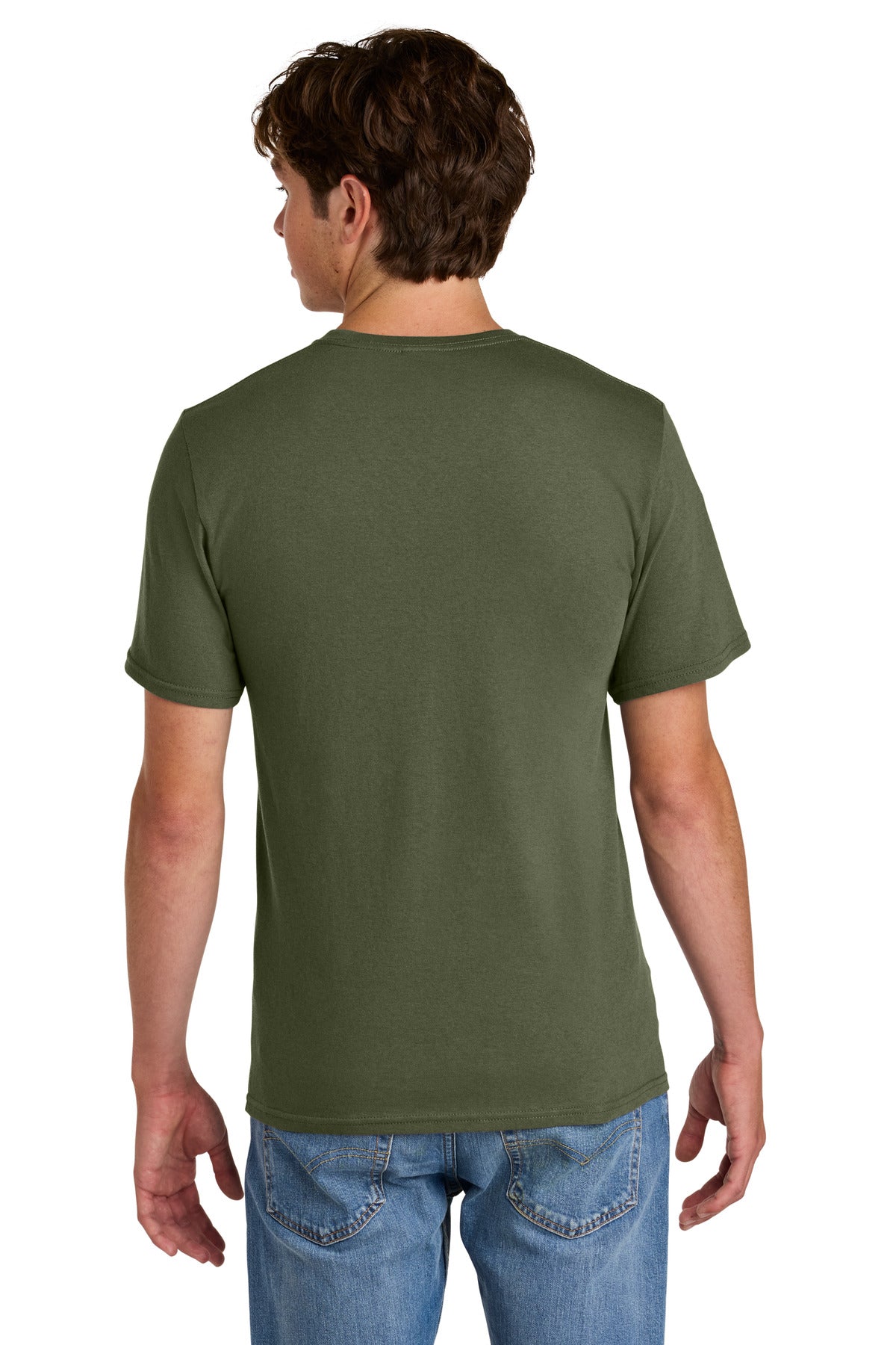 Port & Co Easy Cotton Tee - Olive Drab Green