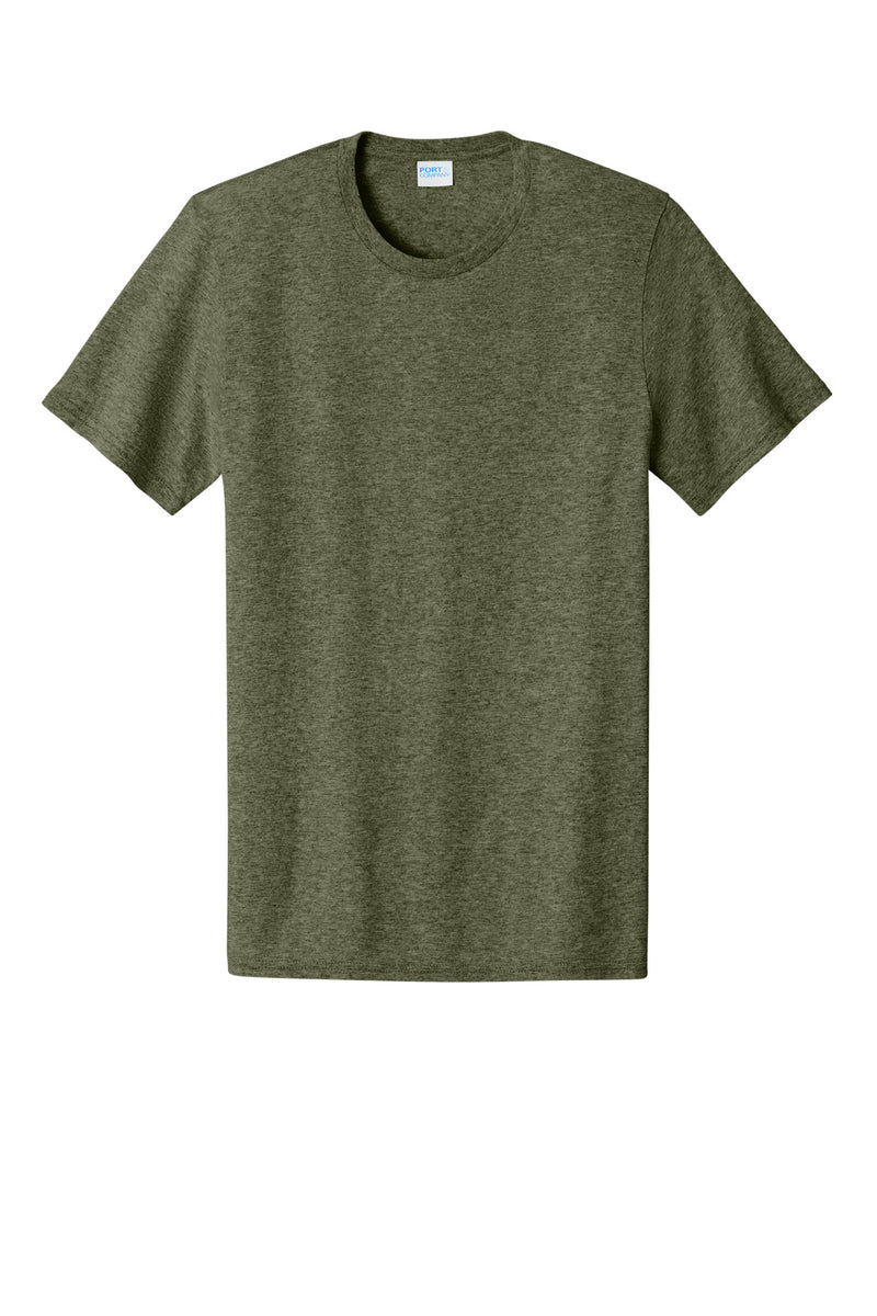 Port & Co Easy Cotton Tee - Olive Drab Green Heather