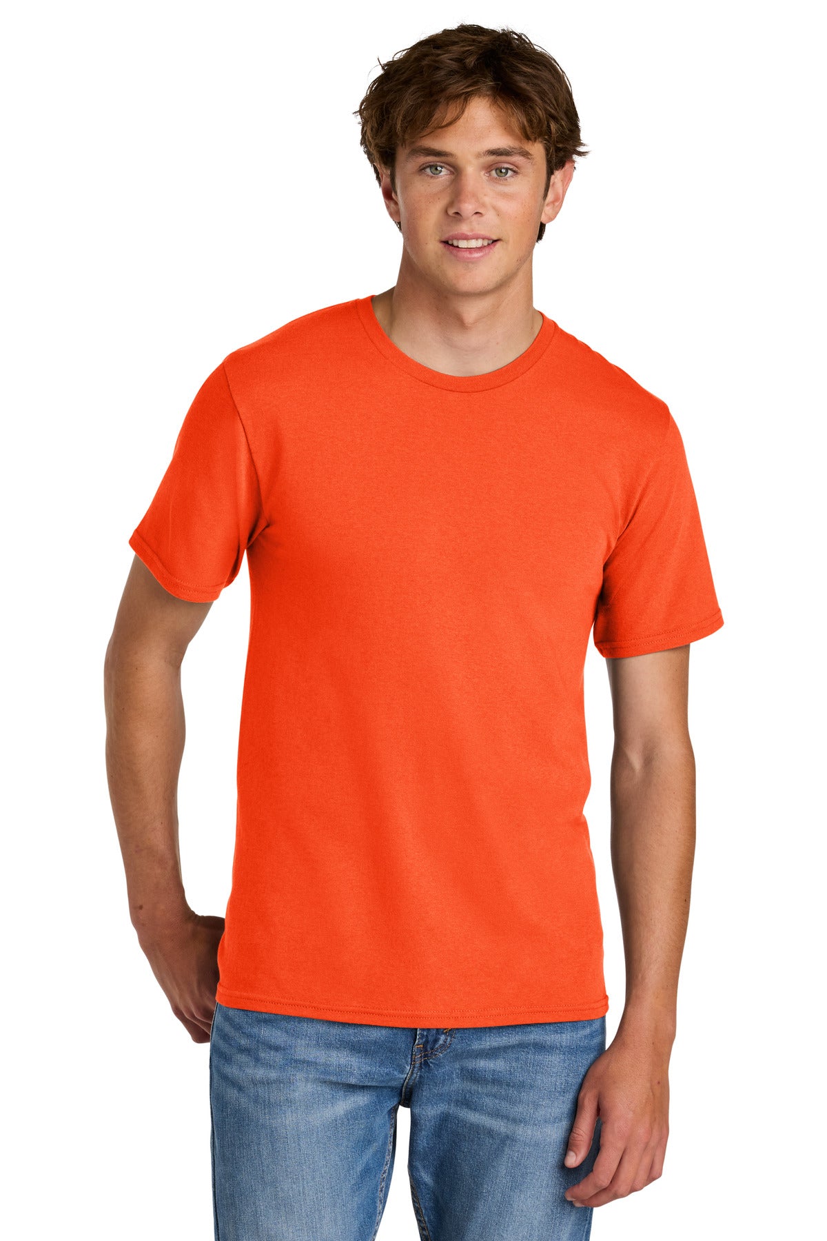 Port & Co Easy Cotton Tee - Orange