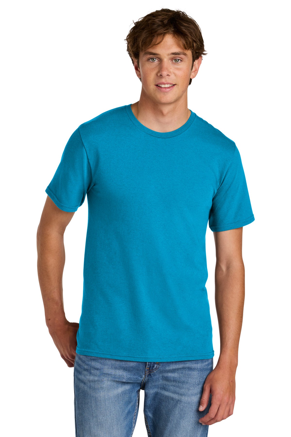 Port & Co Easy Cotton Tee - Sapphire