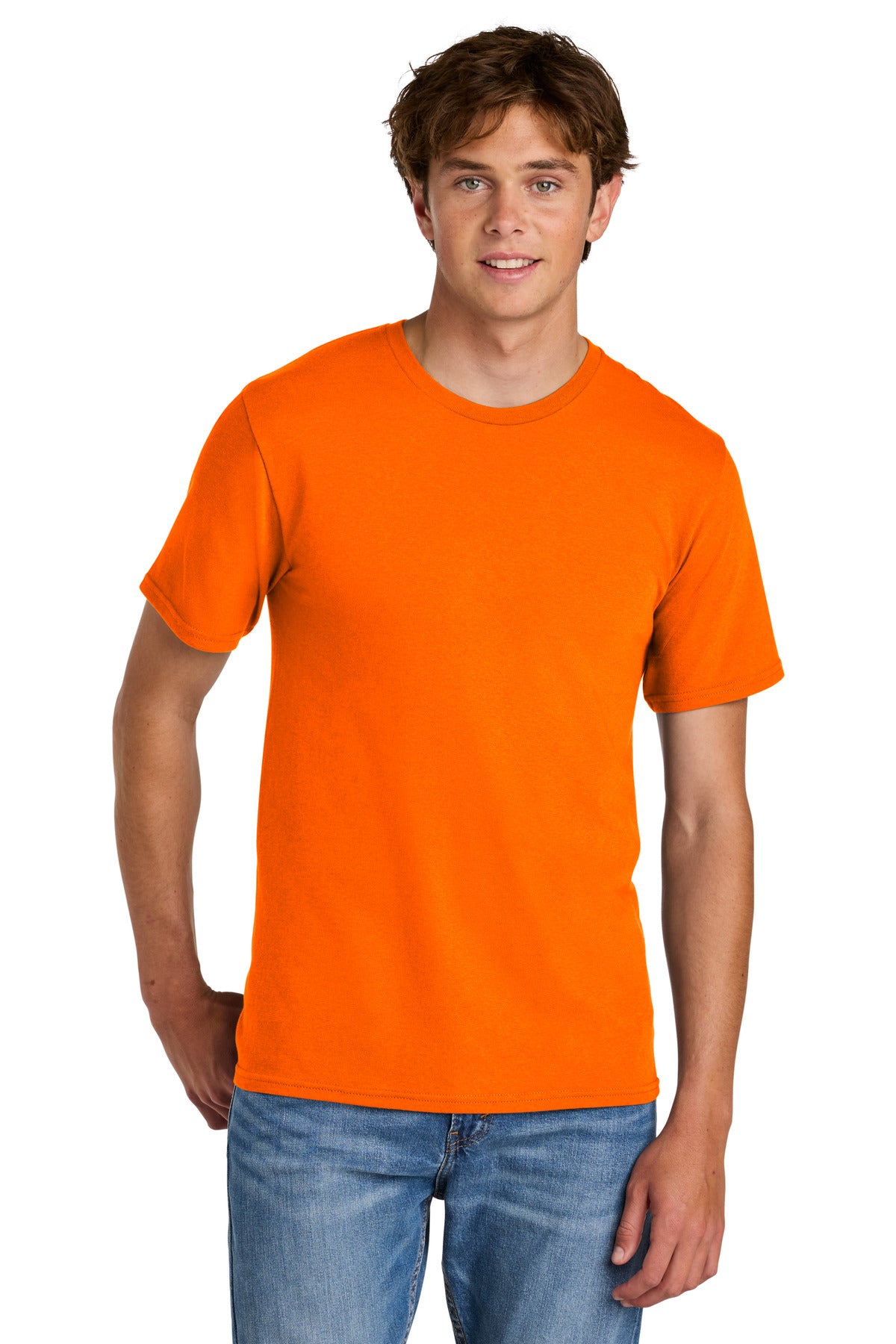 Port & Co Easy Cotton Tee - S. Orange