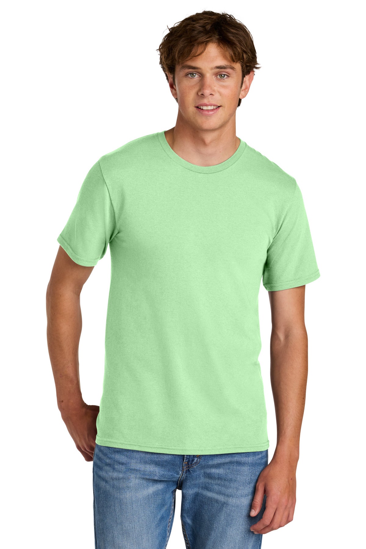 Port & Co Easy Cotton Tee - Spearmint