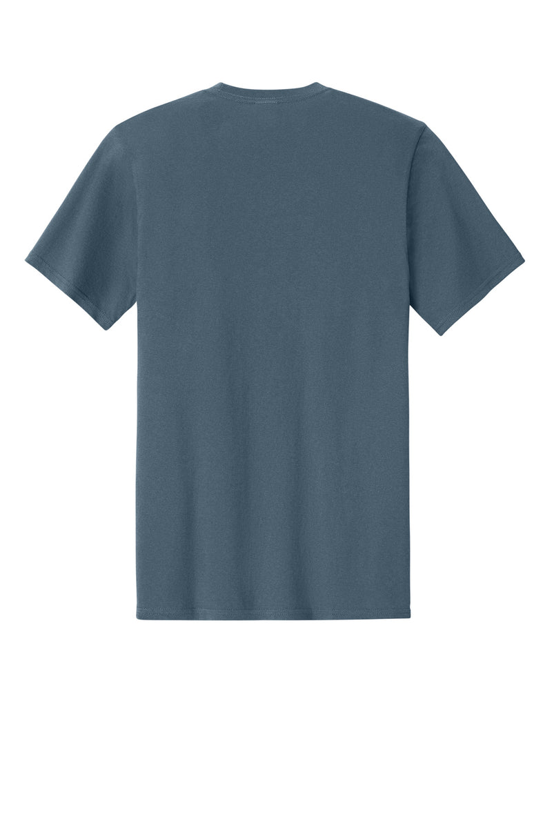 Port & Co Easy Cotton Tee - Steel Blue