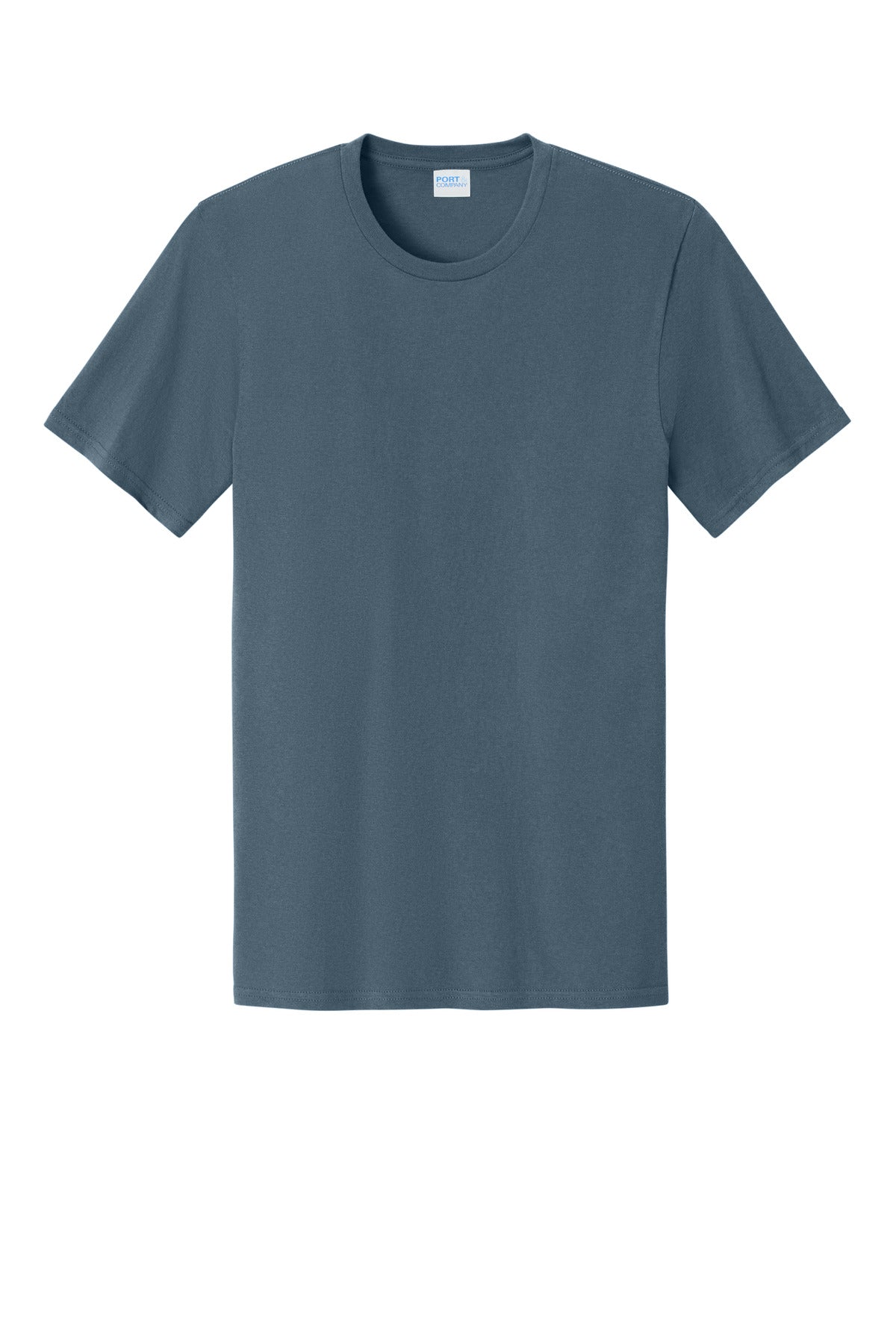 Port & Co Easy Cotton Tee - Steel Blue