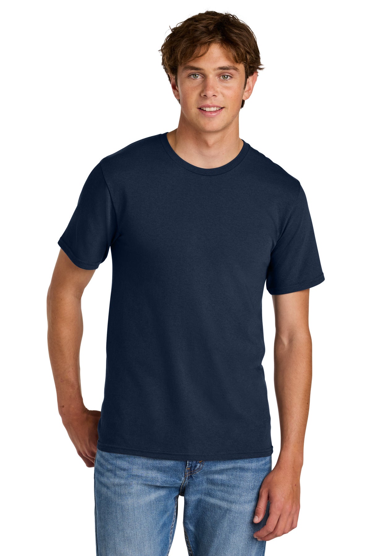 Port & Co Easy Cotton Tee - True Navy