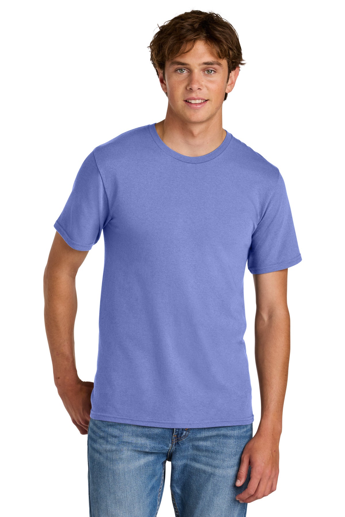 Port & Co Easy Cotton Tee - Violet