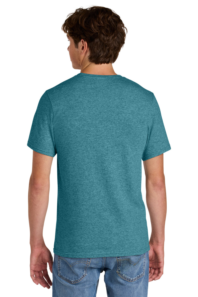 Port & Co Easy Cotton Tee - Vivid Teal Heather