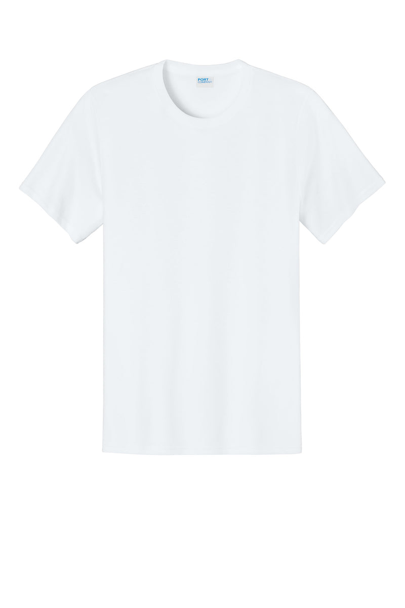 Port & Co Easy Cotton Tee - White