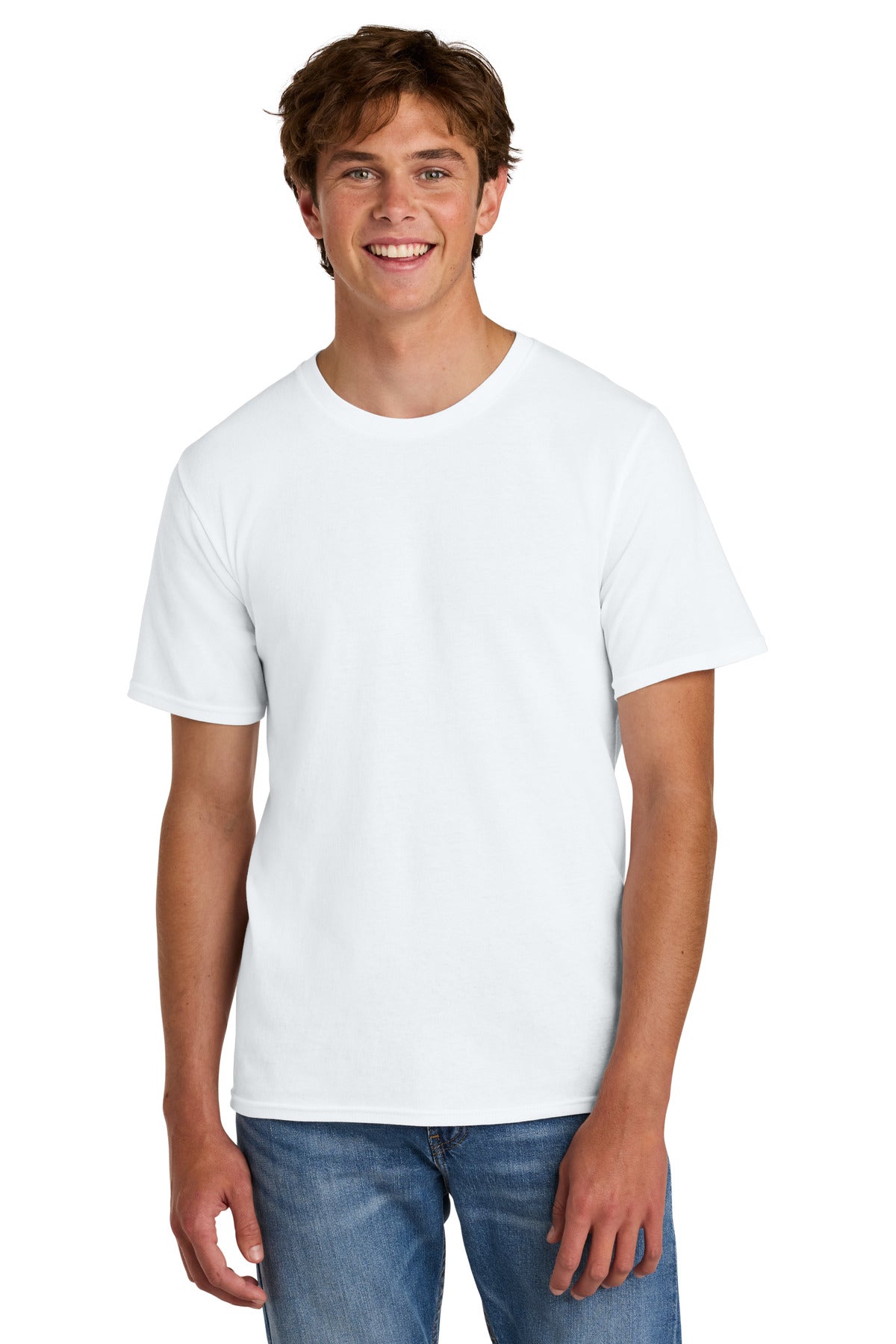 Port & Co Easy Cotton Tee - White