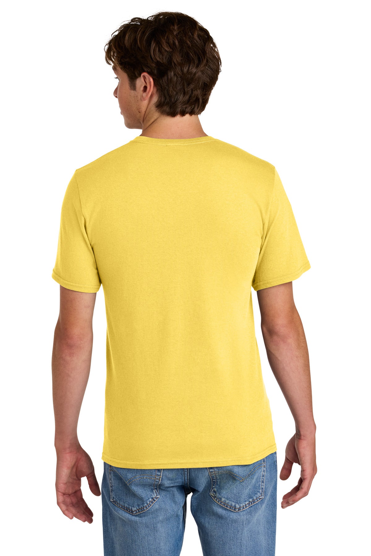 Port & Co Easy Cotton Tee - Yellow
