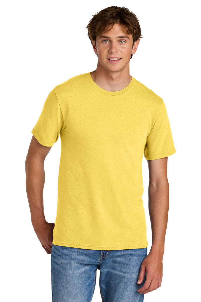 Port & Co Easy Cotton Tee - Yellow