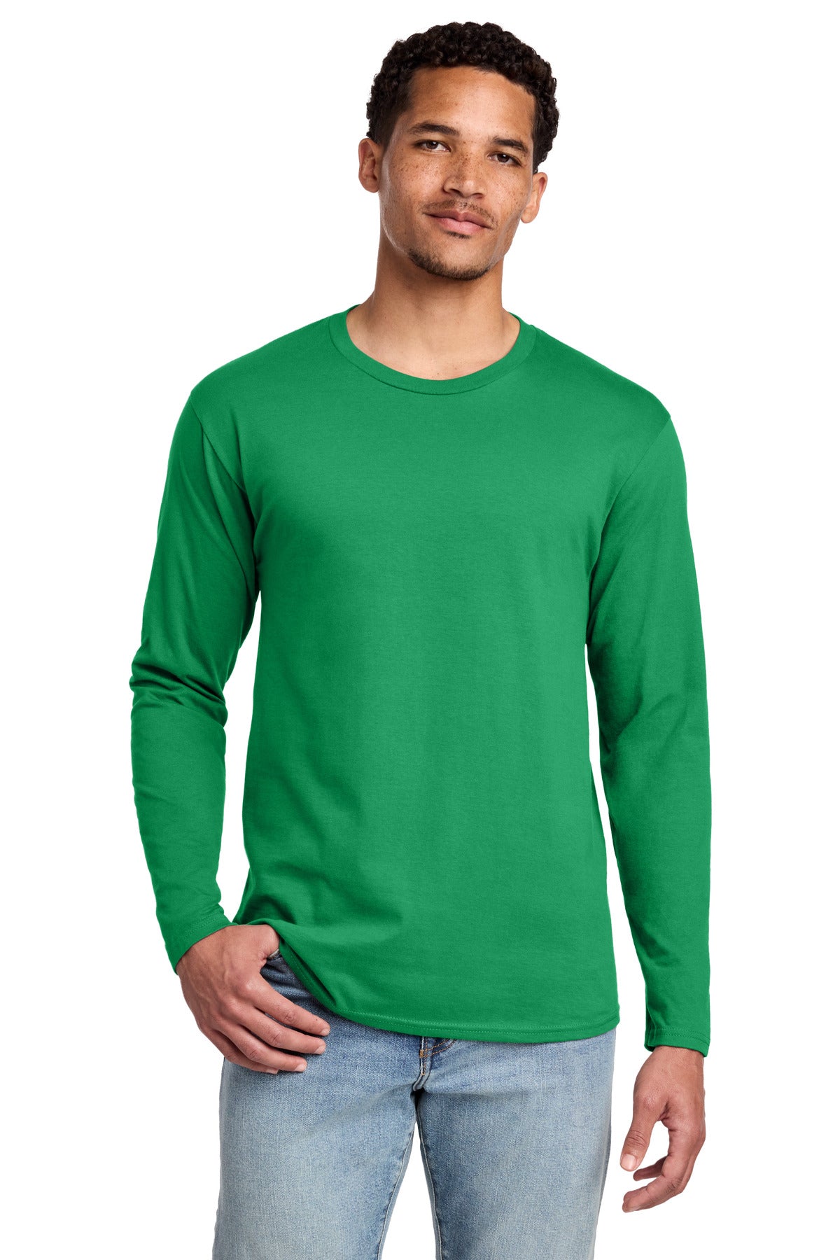 Port & Co Long Sleeve Fan Favorite Tee - Athletic Kelly