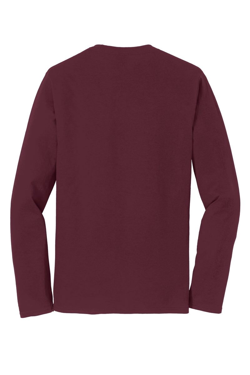 Port & Co Long Sleeve Fan Favorite Tee - Athletic Maroon